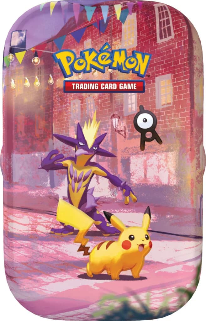 Pokémon TCG 30th Celebration Night Mini Tin featuring pikachu
