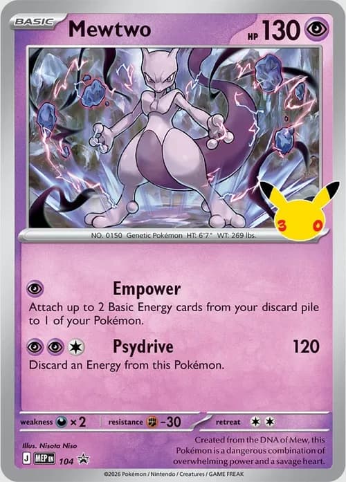 Mewtwo promo card