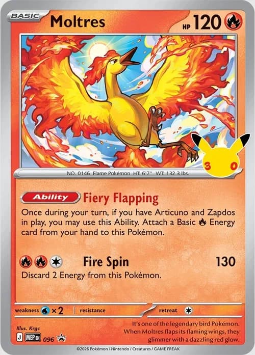 Moltres promo card