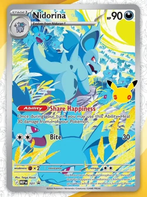 Nidorina promo card