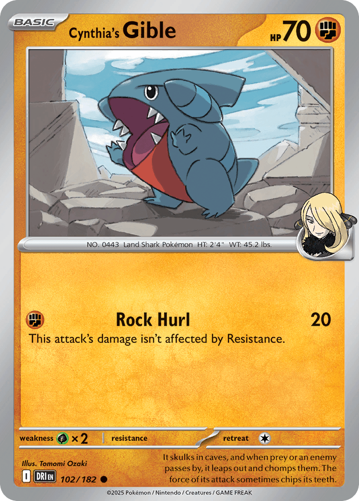 [EN] Cynthia's Gible - #102/182