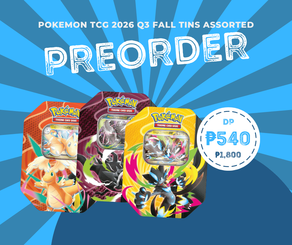 Pokemon TCG 2026 Q3 Fall Tins Assorted