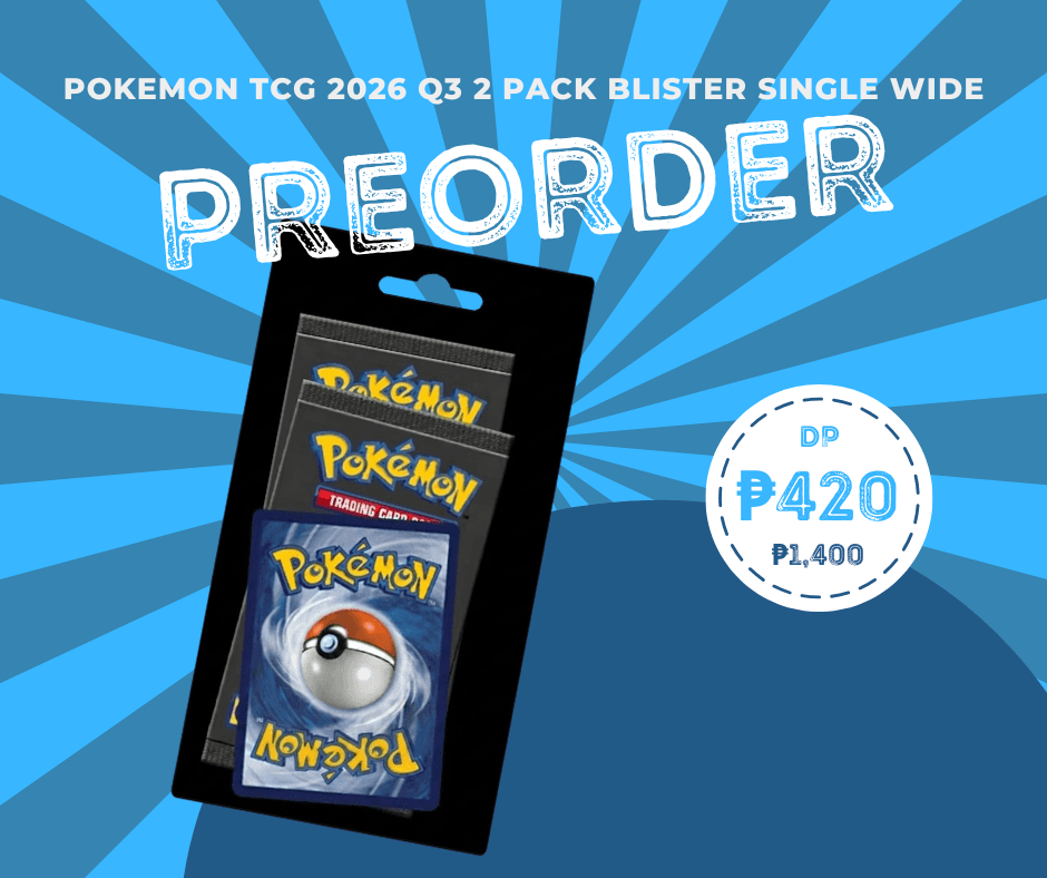 Pokemon TCG 2026 Q3 2 Pack Blister Single Wide