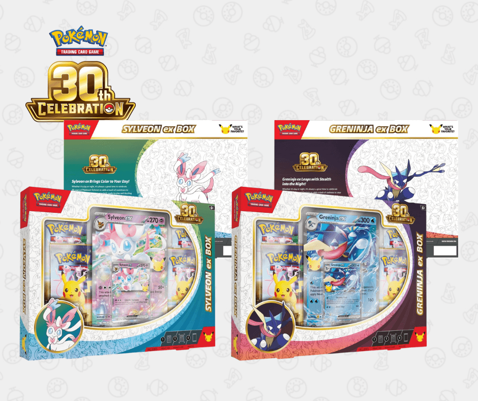 30th Celebration Pokemon ex Box Sylveon ex & Greninja ex