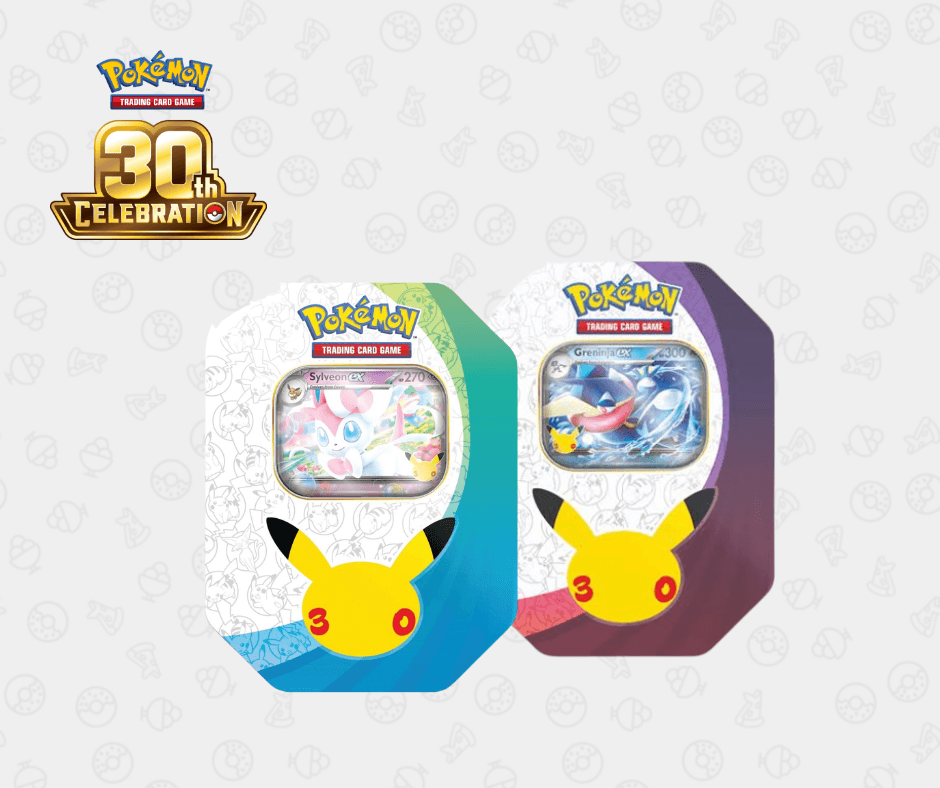 30th Celebration Tin 4107 Sylveon ex & Greninja ex